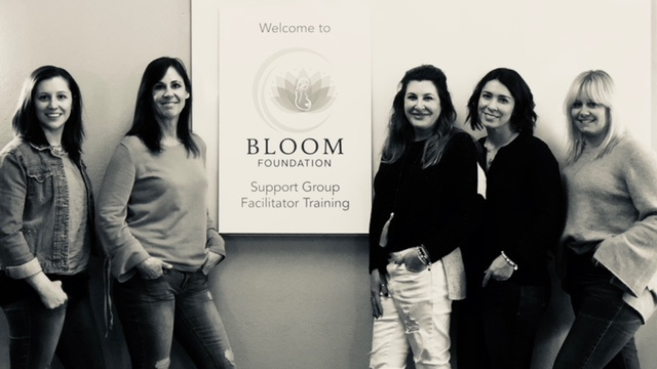 The first support-group facilitator training, with Lisa and Shannon.